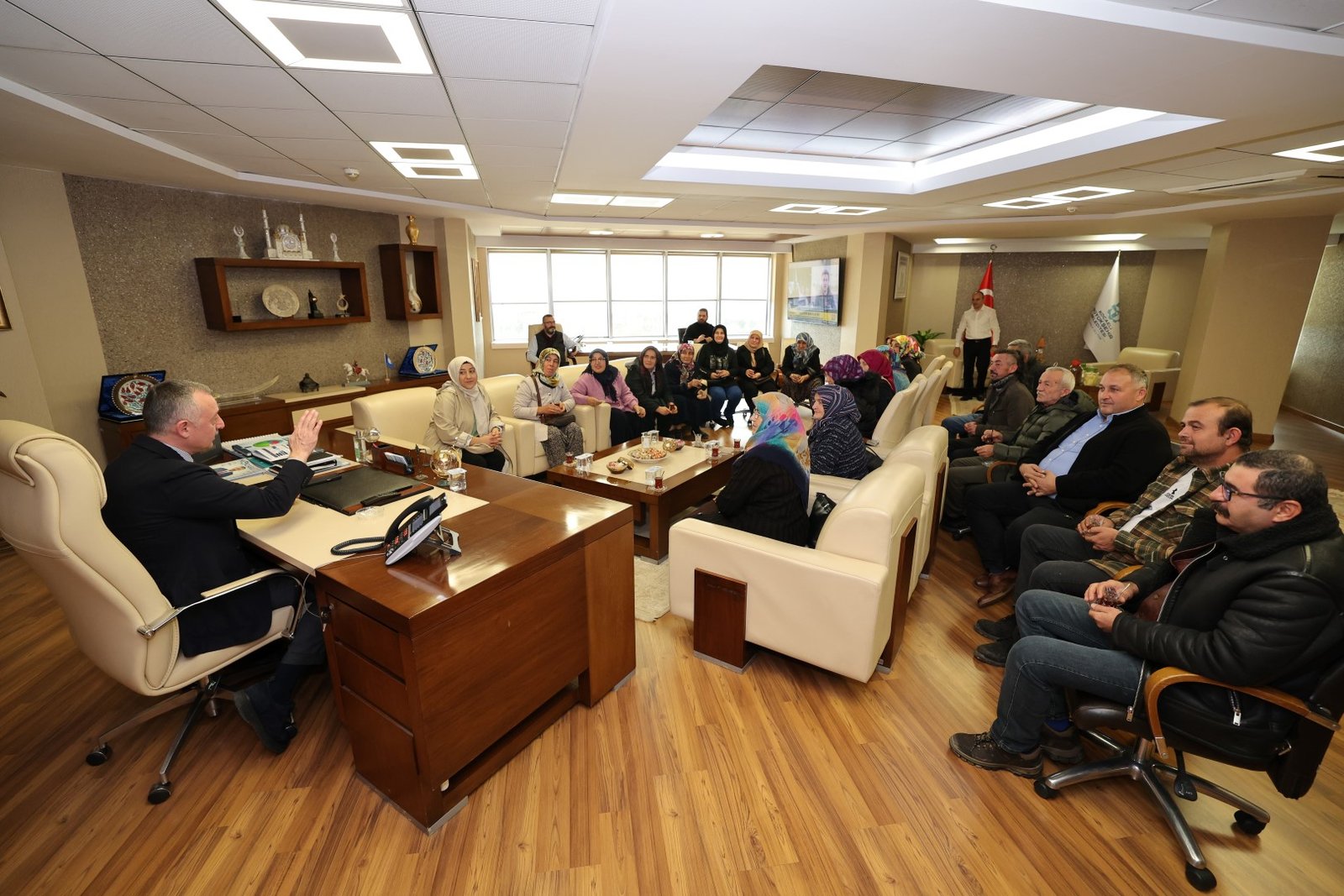 Kandirali ureten kadinlardan Baskan Buyukakina ziyaret 1