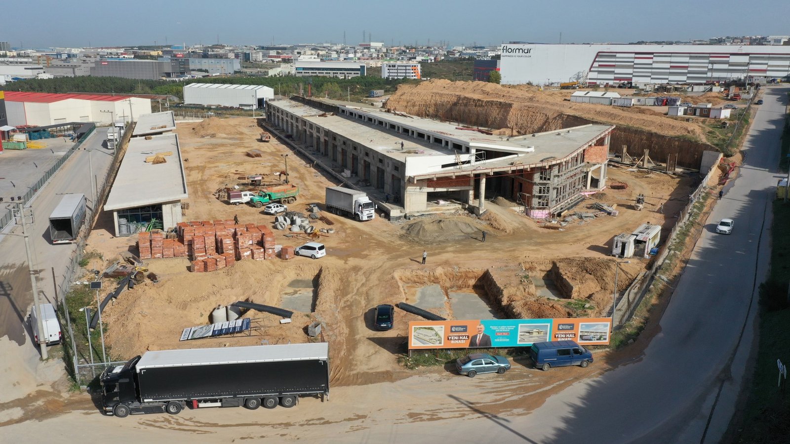 Yeni hal binasinda ilerleme 55 2