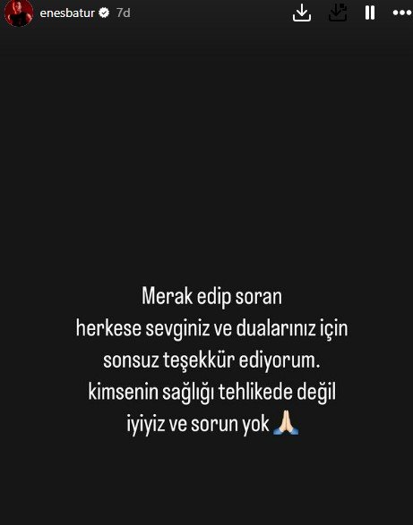 trafik kazasinda olumden donen enes batur sungurtekinden aciklama iyiyiz 0 pIaRgcuB