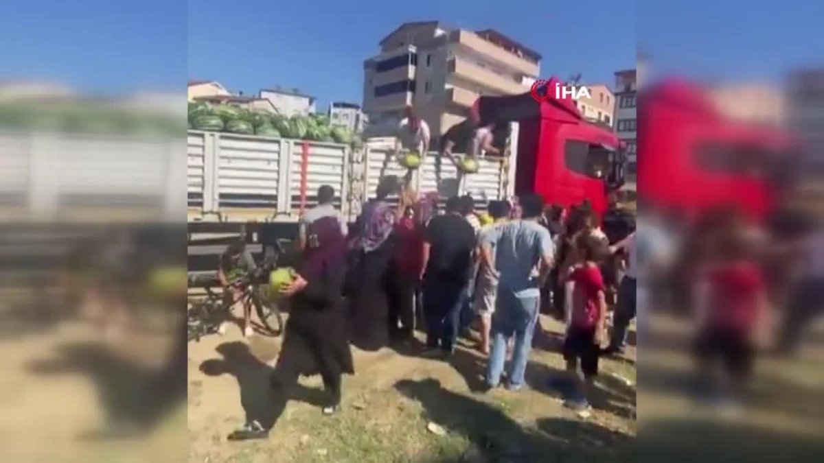 mahalleliye karpuz dagitildi 27 ton 1 saatte bitti 0 ky6vGKVk
